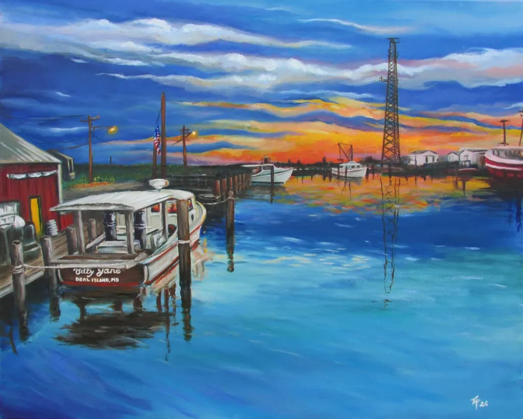 Deal Island Harbor Sunset