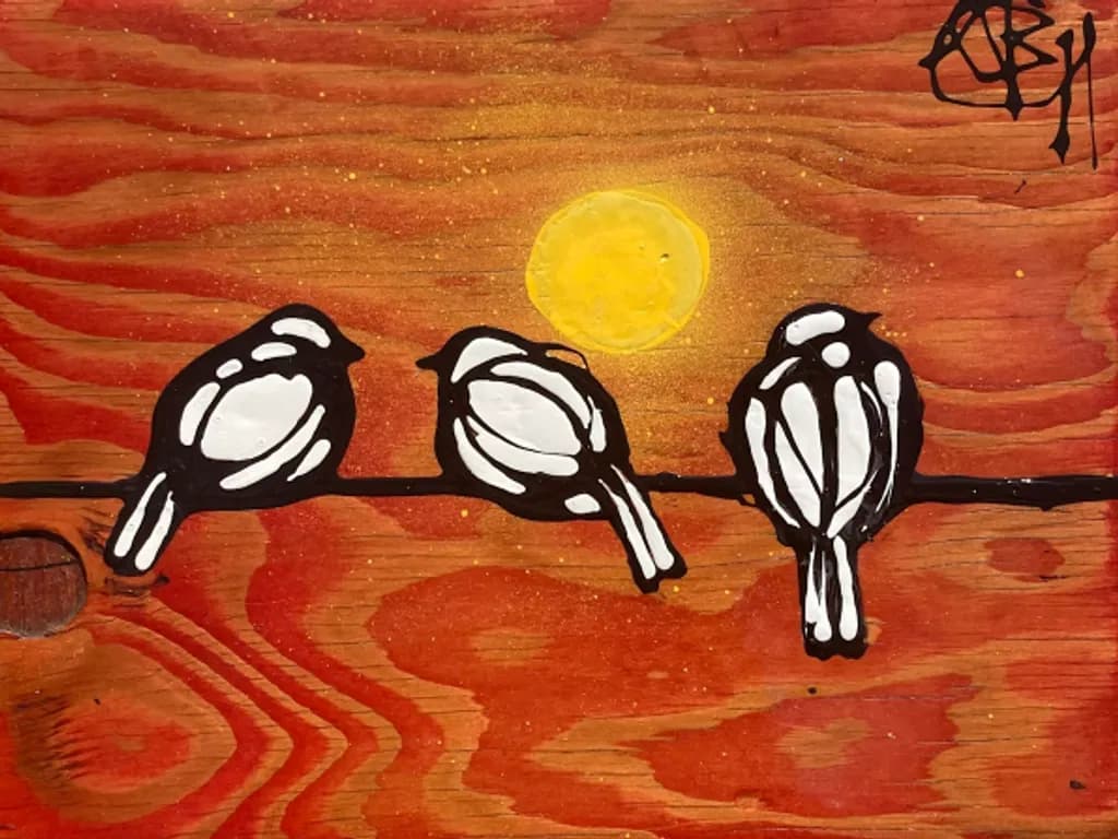 Birds at Sunset