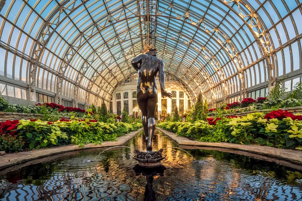 Winter Light in the Sunken Garden