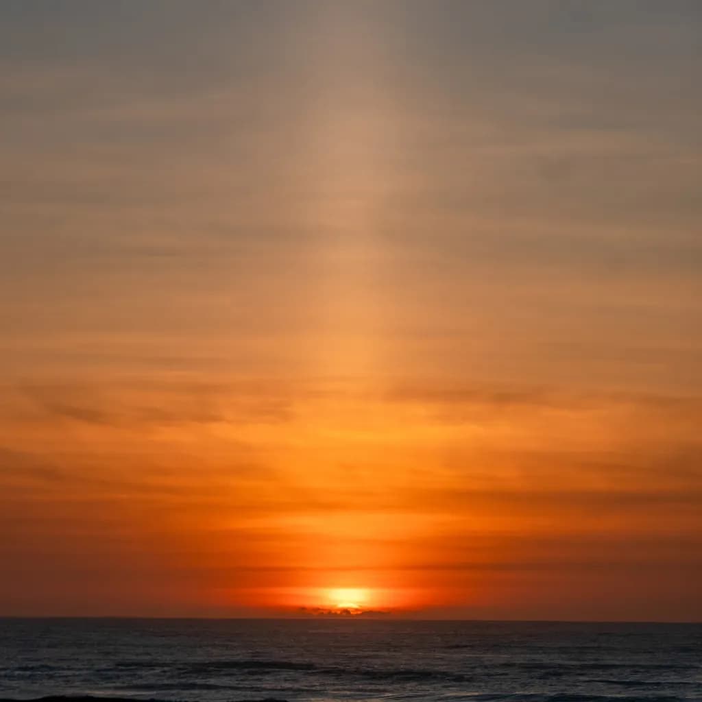 Amber Ocean Sunset