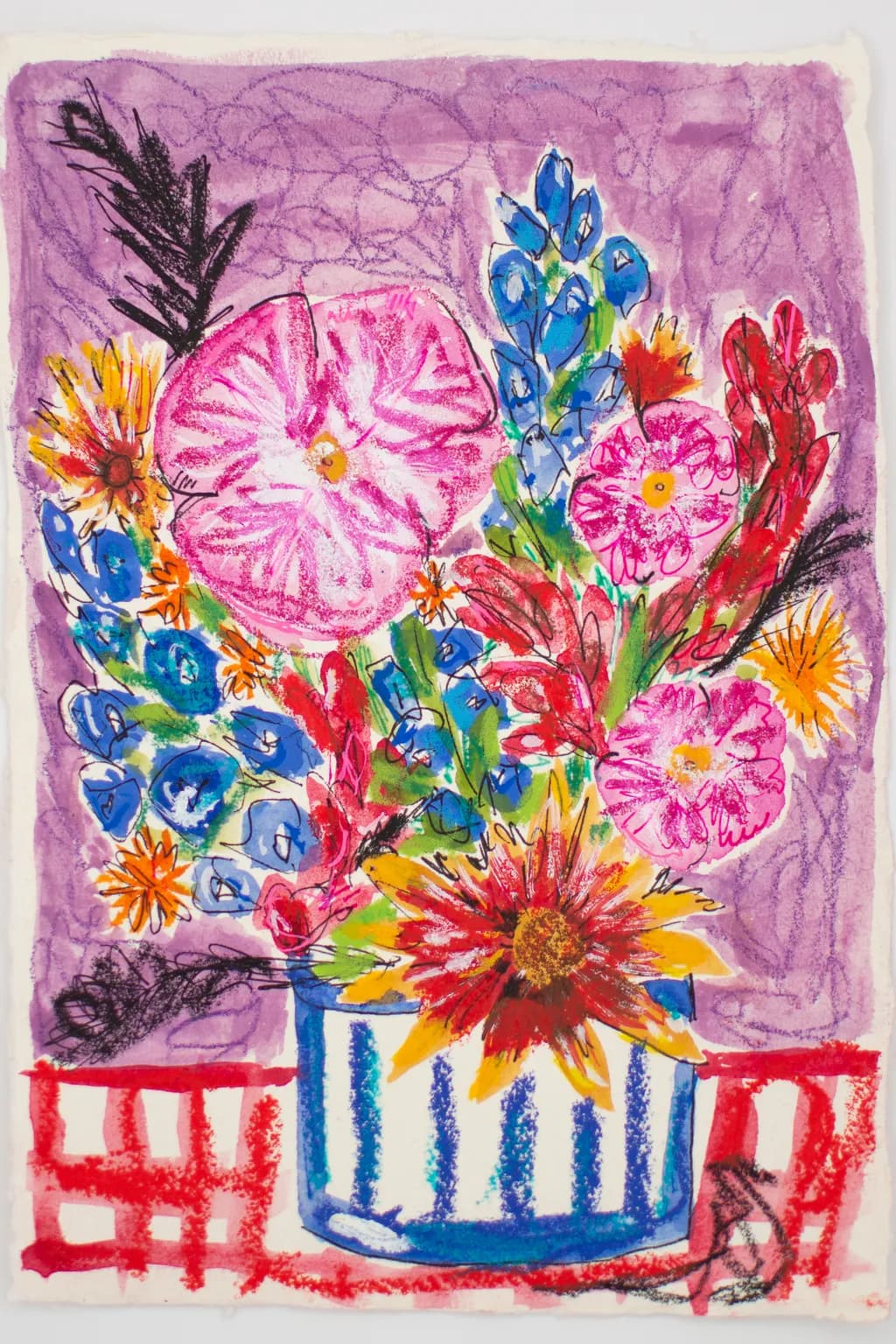 Striped Vase Bouquet