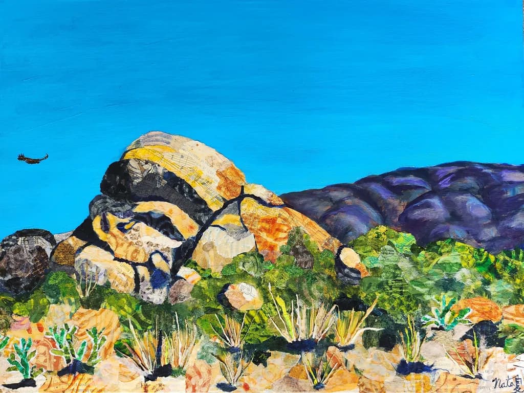 Vibrant Echoes of San Diego: A Landscape of Rocks and Sky