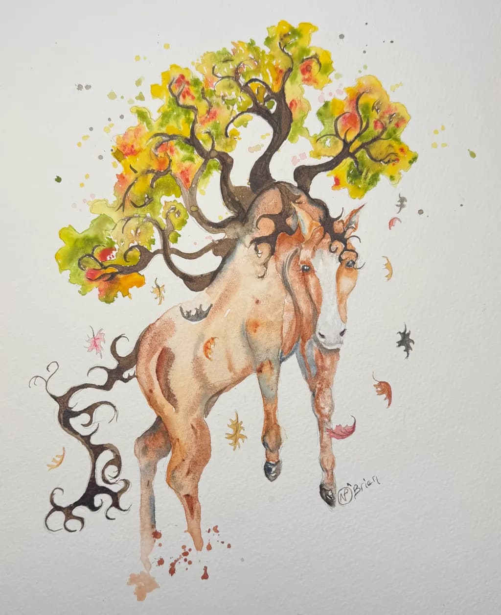 Autumn Antlered Horses