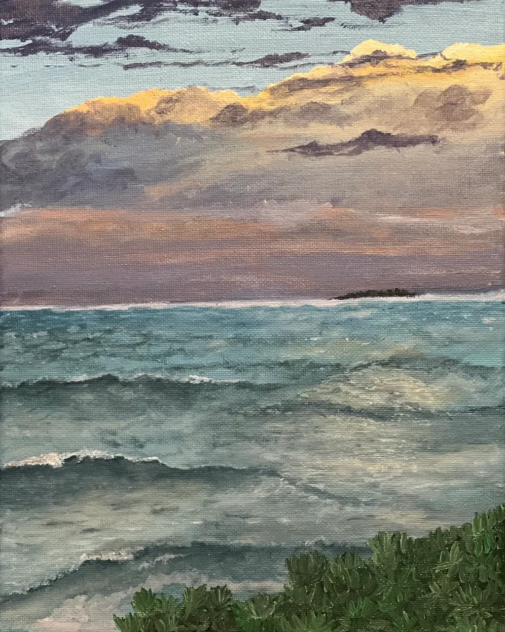 Golden Horizon Waves