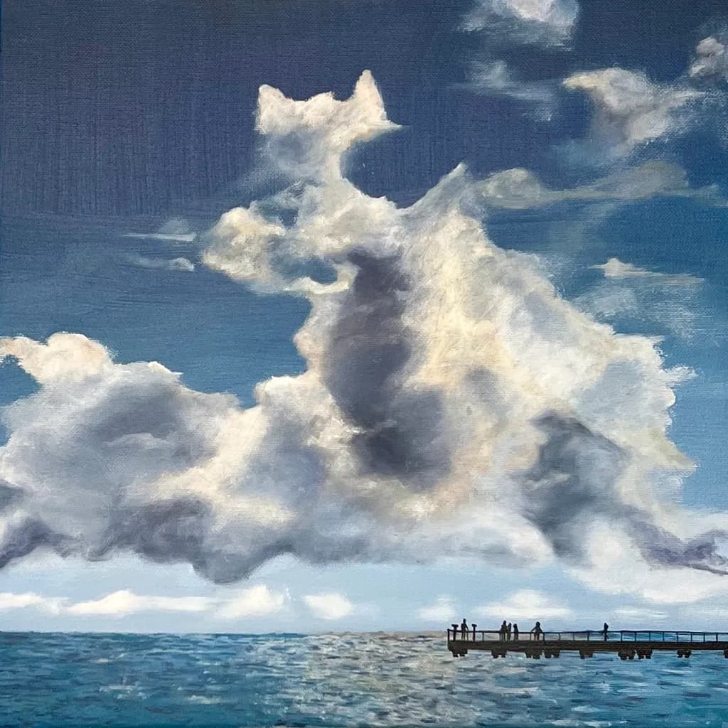 Clouds Over the Ocean Pier