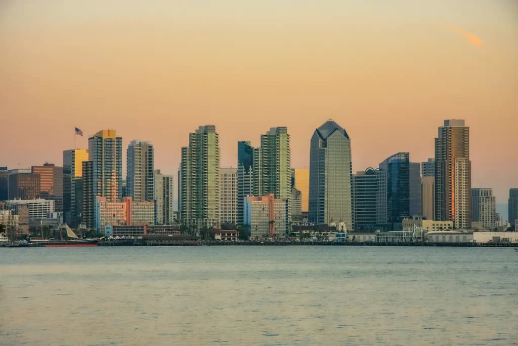 A New Day Begins: San Diego's Skyline at Sunrise
