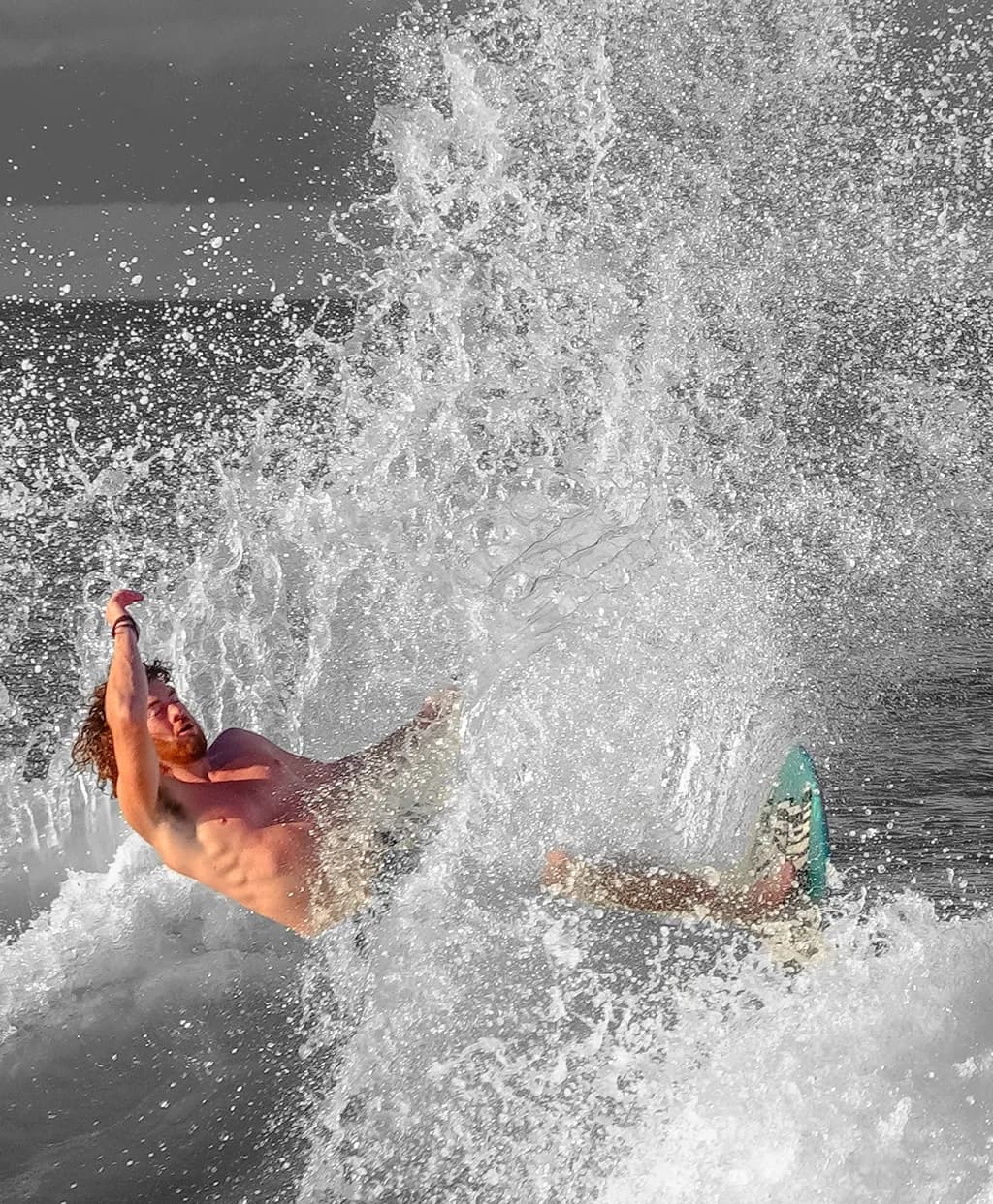 Ocean Wave Surfing Splash
