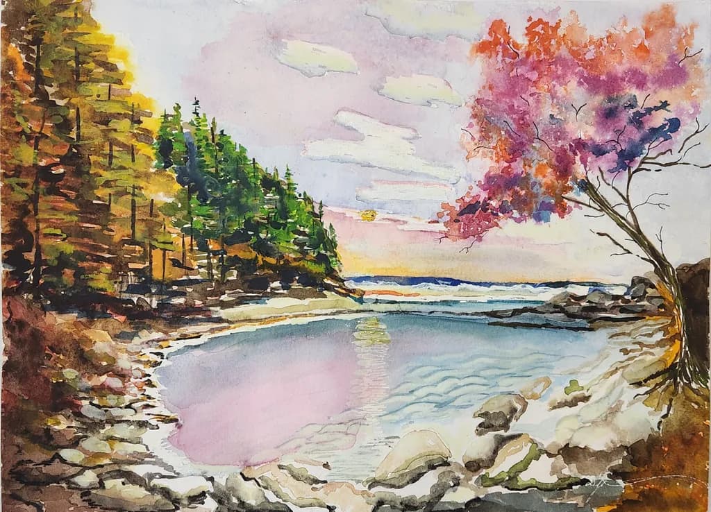 Dance of Light on Tranquil Bay