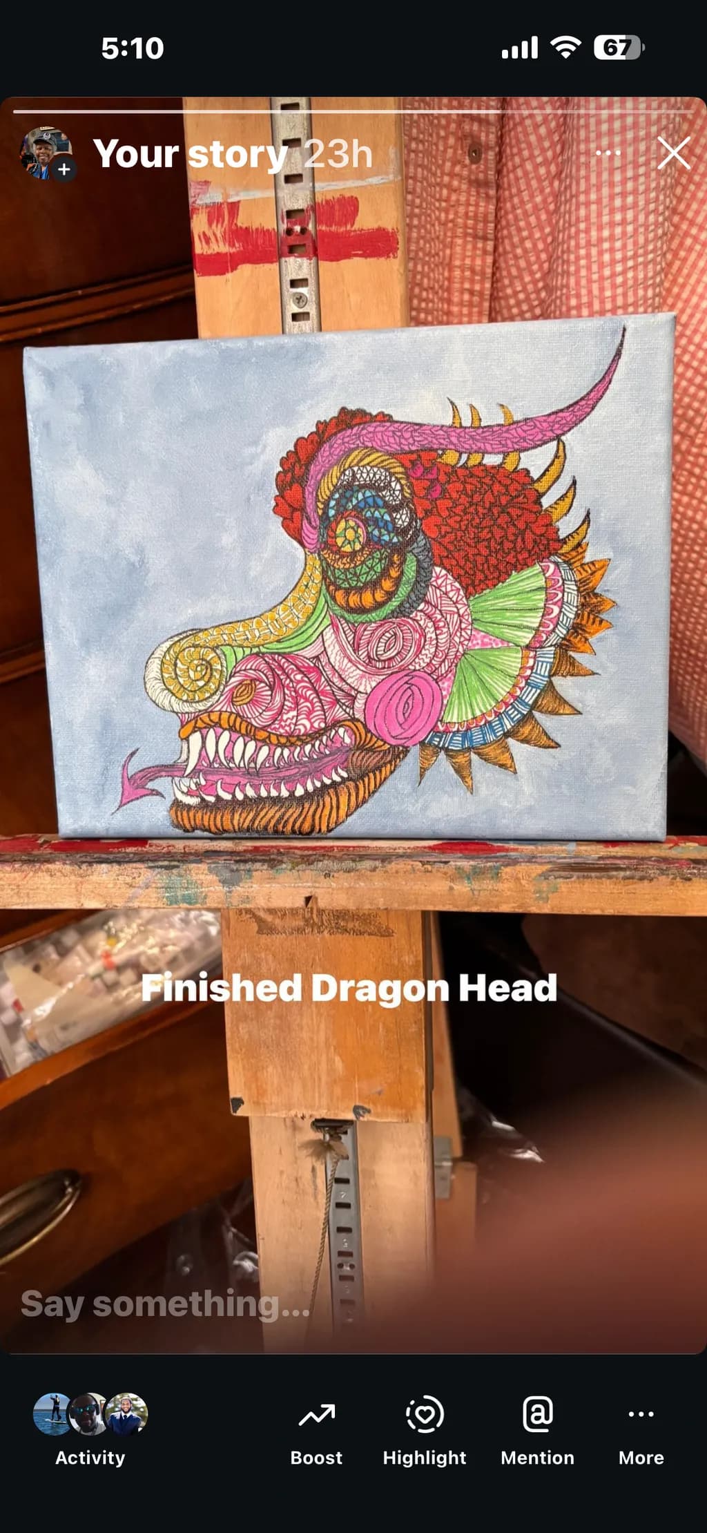 Intricate Dragon Head