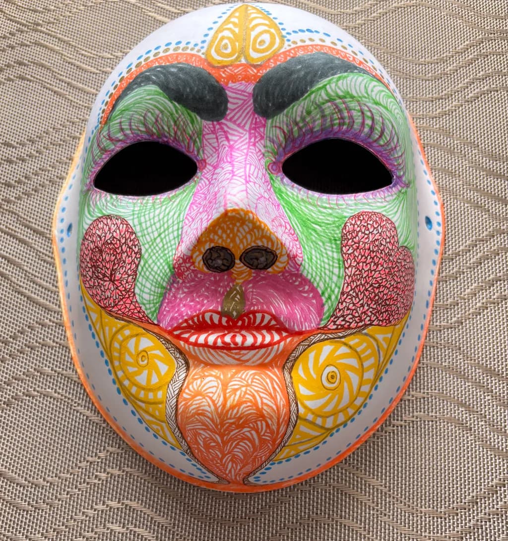 Intricate Mosaic Mask