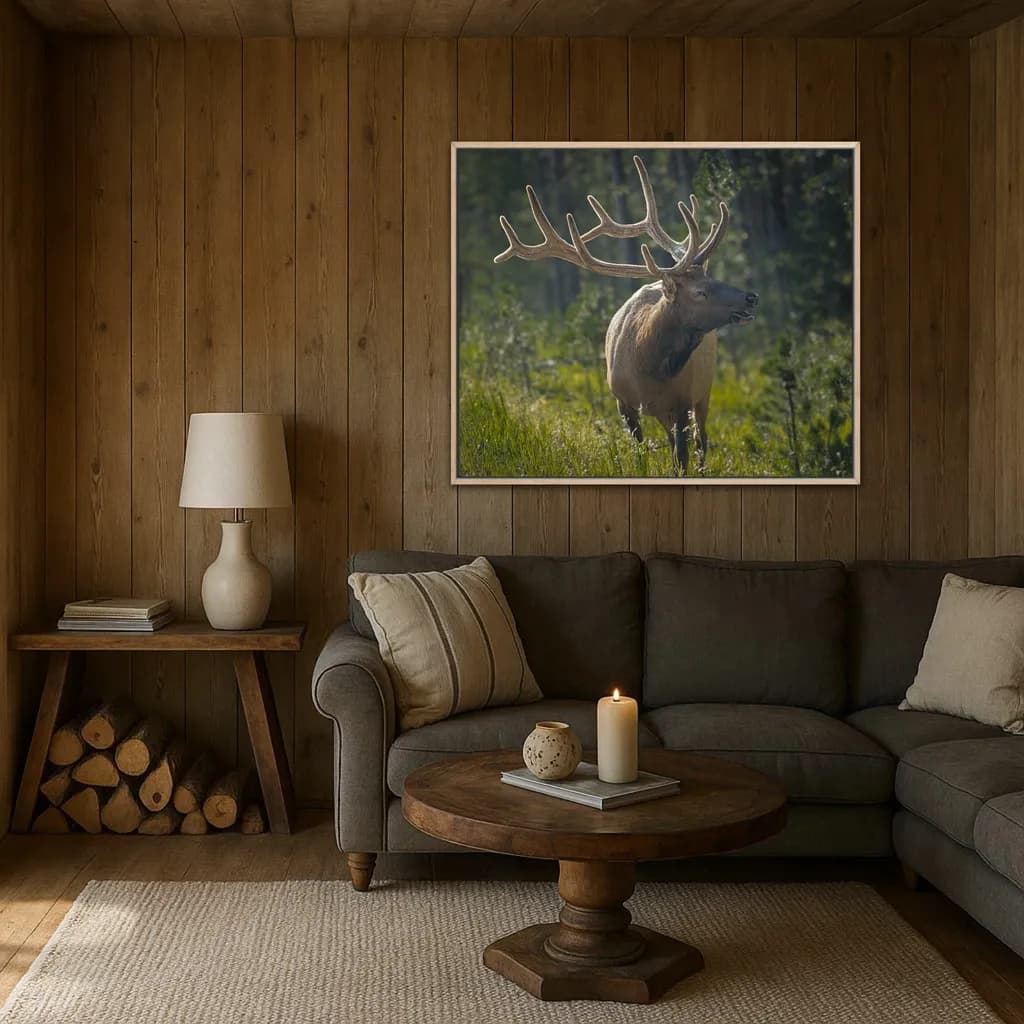 Elk in Greenery