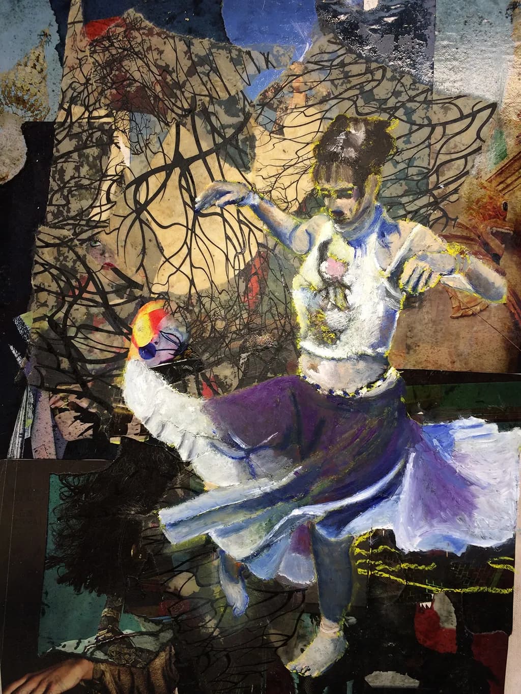 Dancing Through Shadows: A Whirl of Color and Emotion