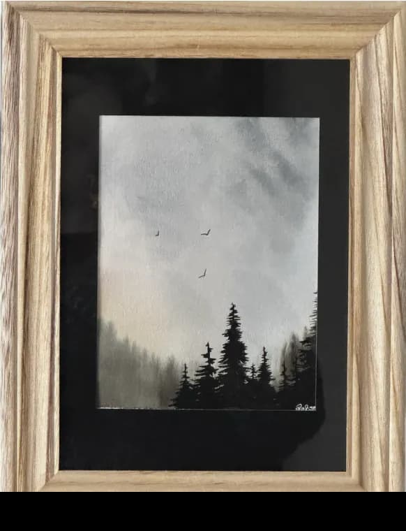 Whispers of the Forest: A Serene Landscape of Trees and Sky
