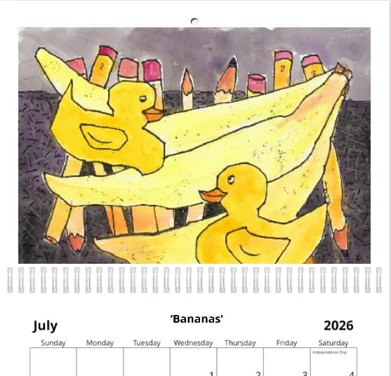 Whimsical Ducks and Bananas: A Colorful Journey Through Playful Imagination