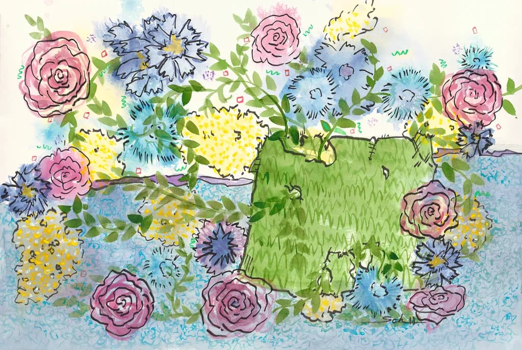Old Green Basket