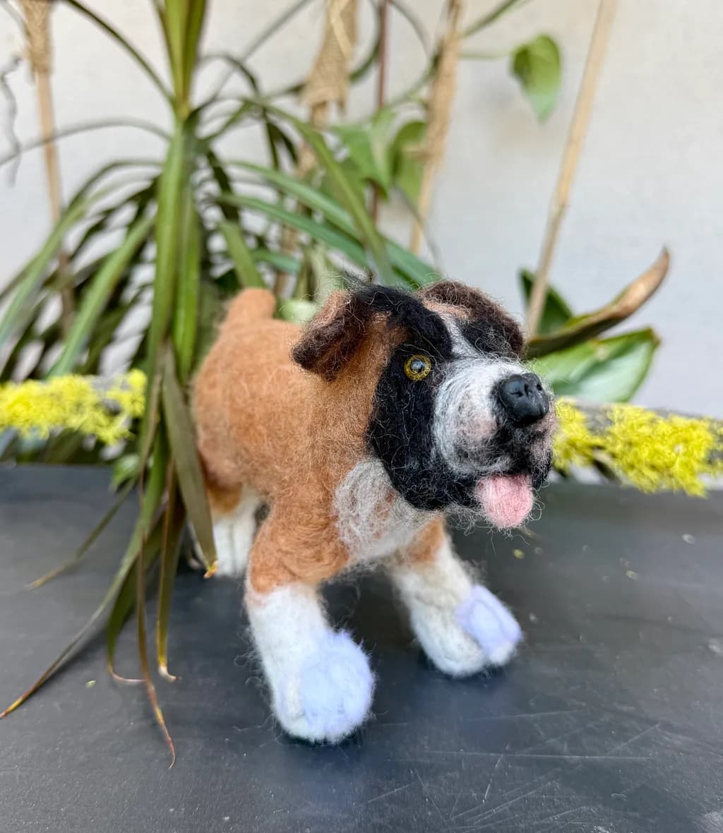 Playful Pup Sculpture
