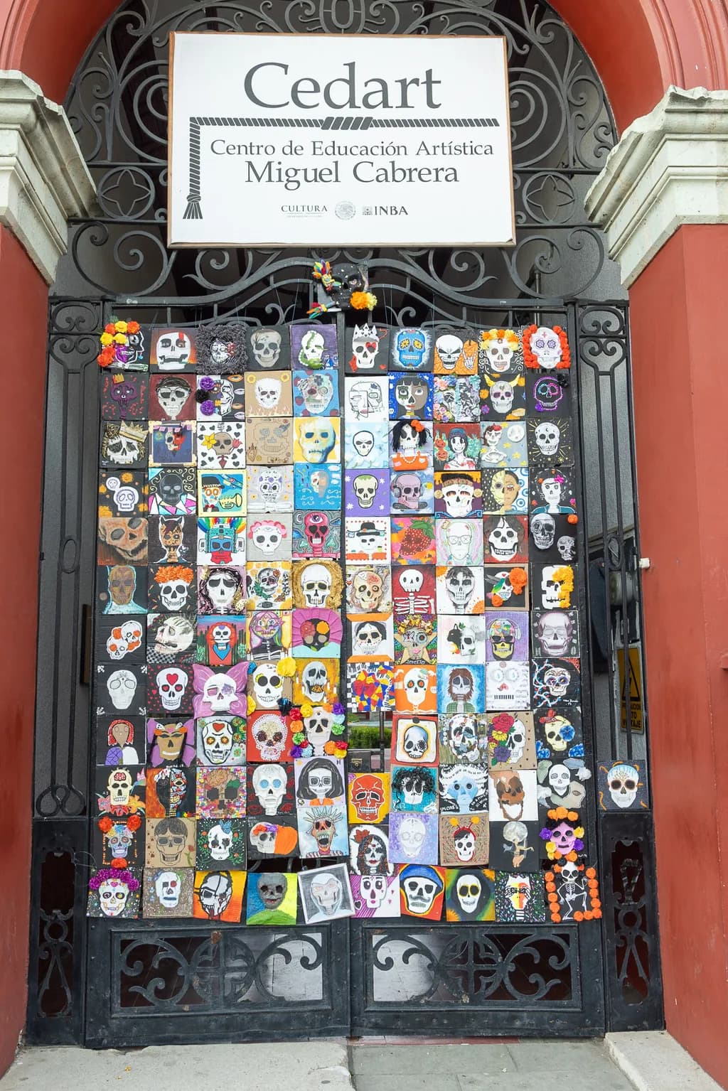 Colorful Skulls: A Whimsical Celebration of Life and Art on the Cedart Gate