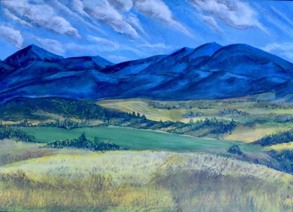Blue Mountain Landscape