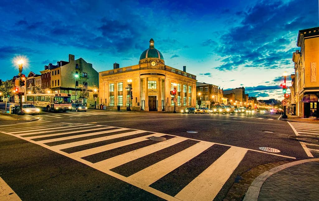 Georgetown Evening Intersection