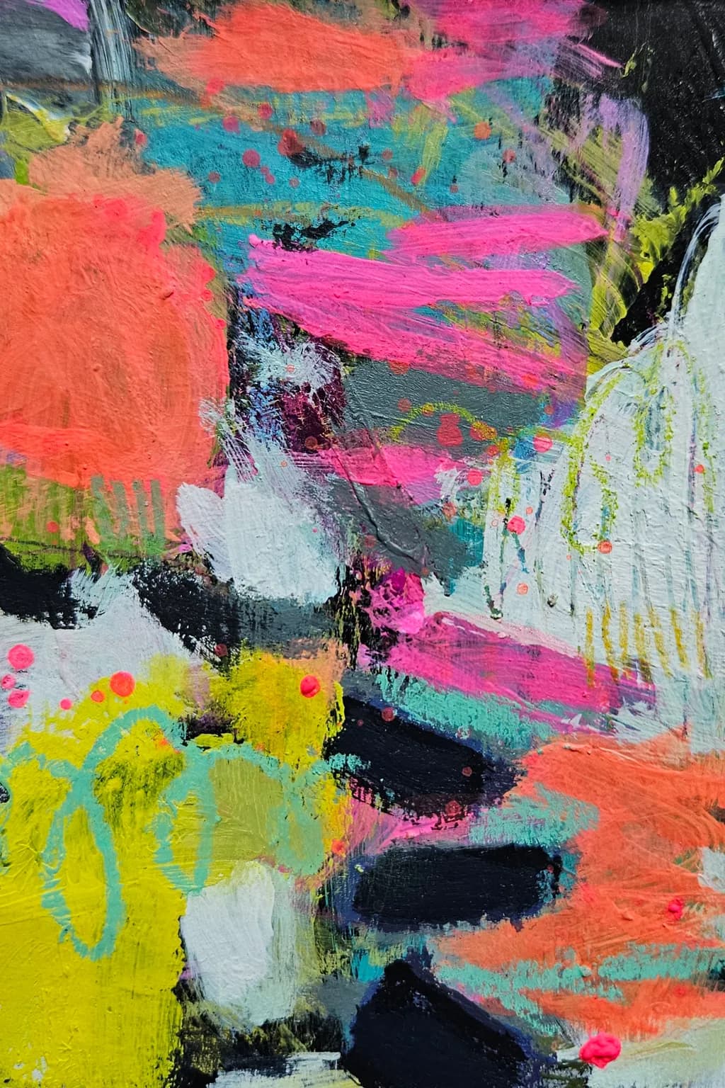 Vibrant Whirlwind: A Dance of Color and Emotion in Abstract Expressionism