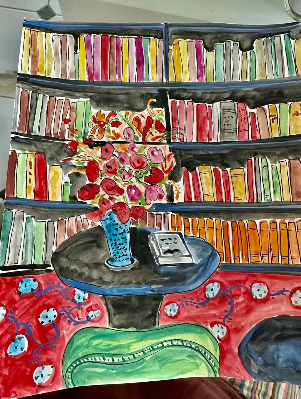 Library still life