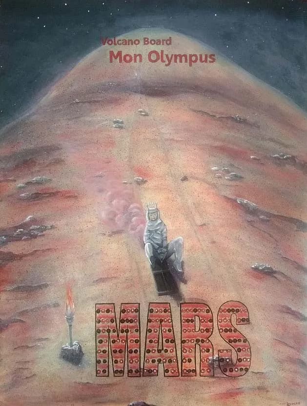Celestial Descent: A Surreal Journey on Mars