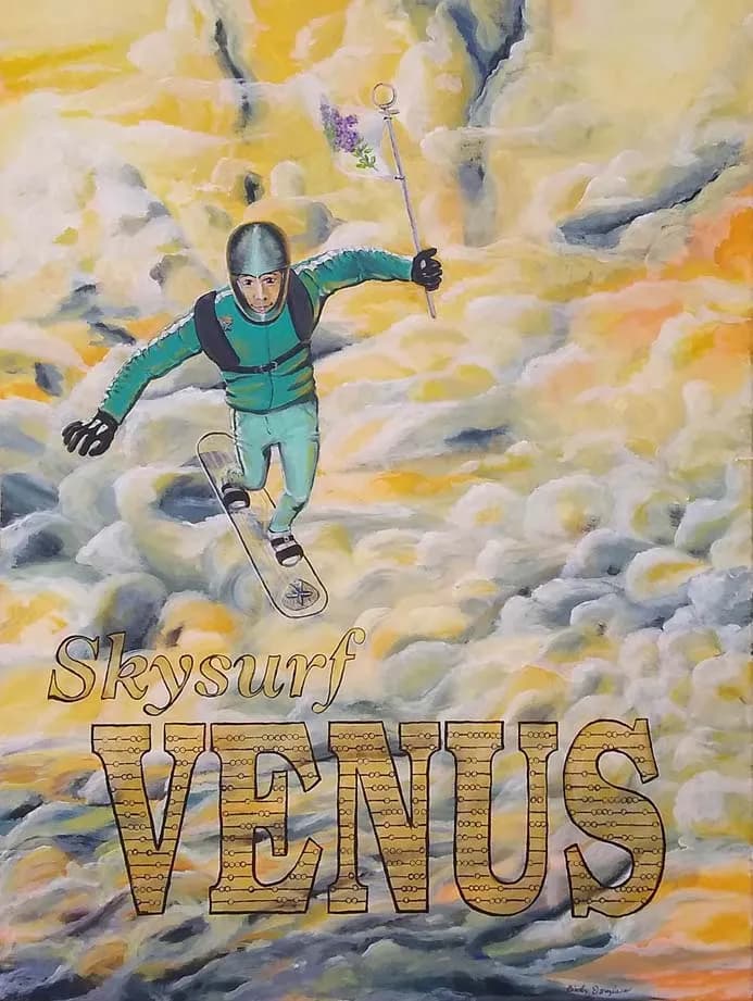 Celestial Skysurfing: A Journey Through the Clouds on Venus