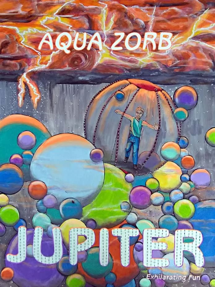 Aqua Zorb Adventure: Journey Through the Colorful Cosmos of Jupiter