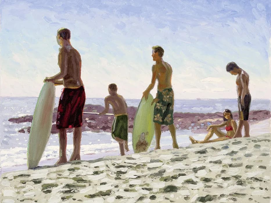 Skimboarders