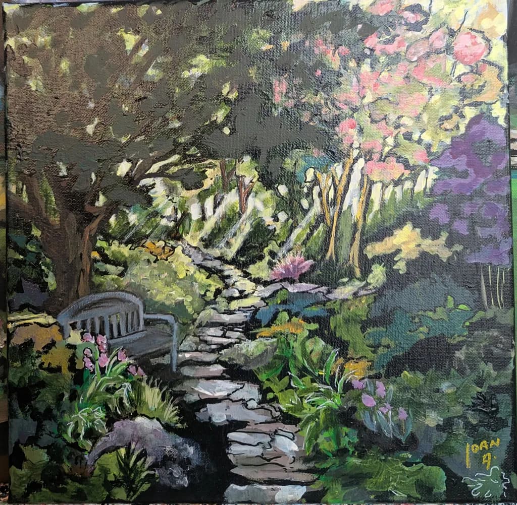 Sunlit Garden Path