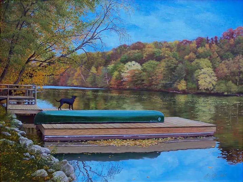 Monongahela Autumn Lake Dock