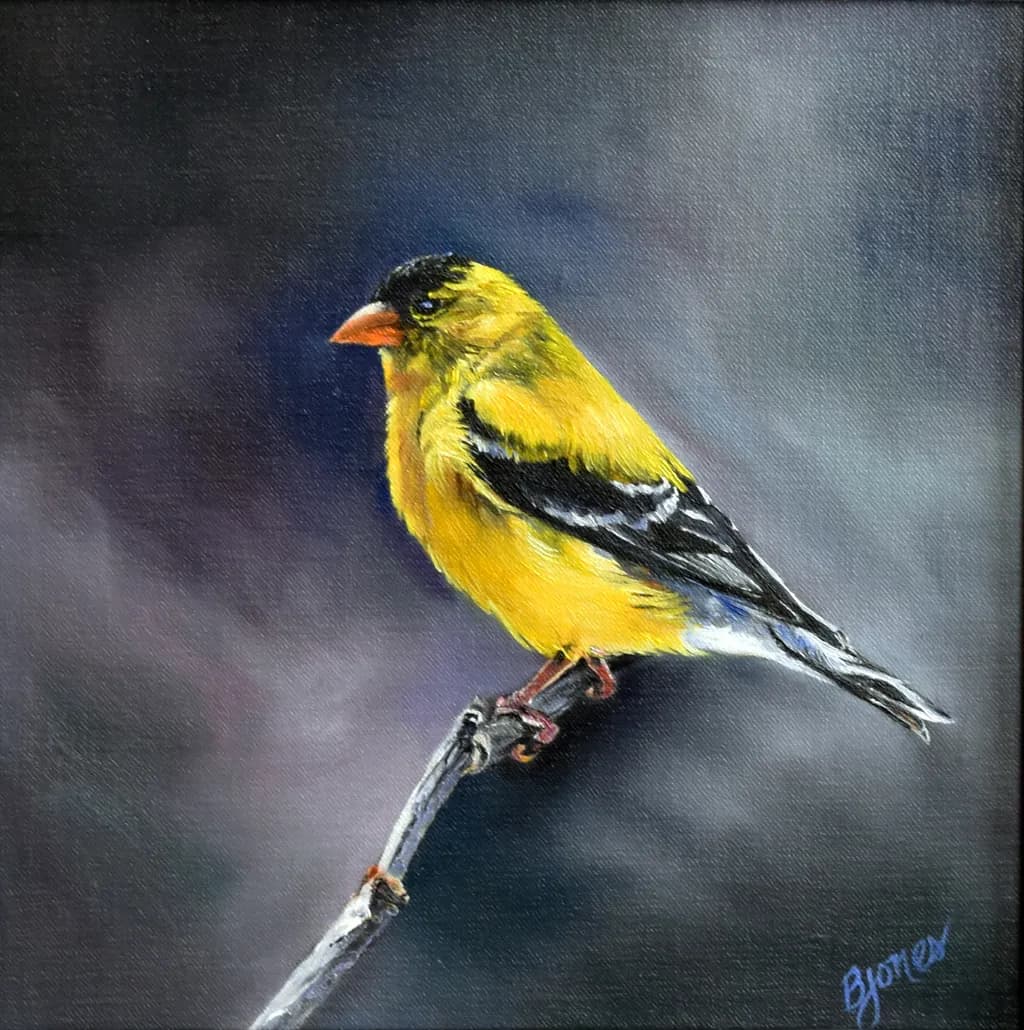 Golden Whispers: A Vibrant Portrait of Nature's Songbird