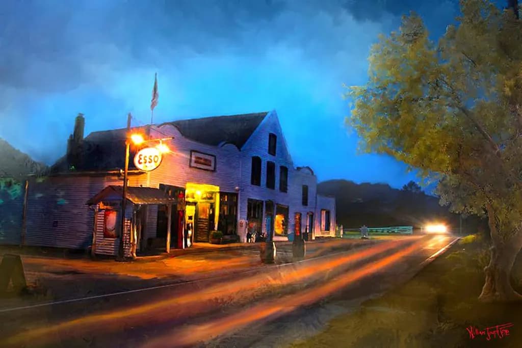 Midnight Esso Station