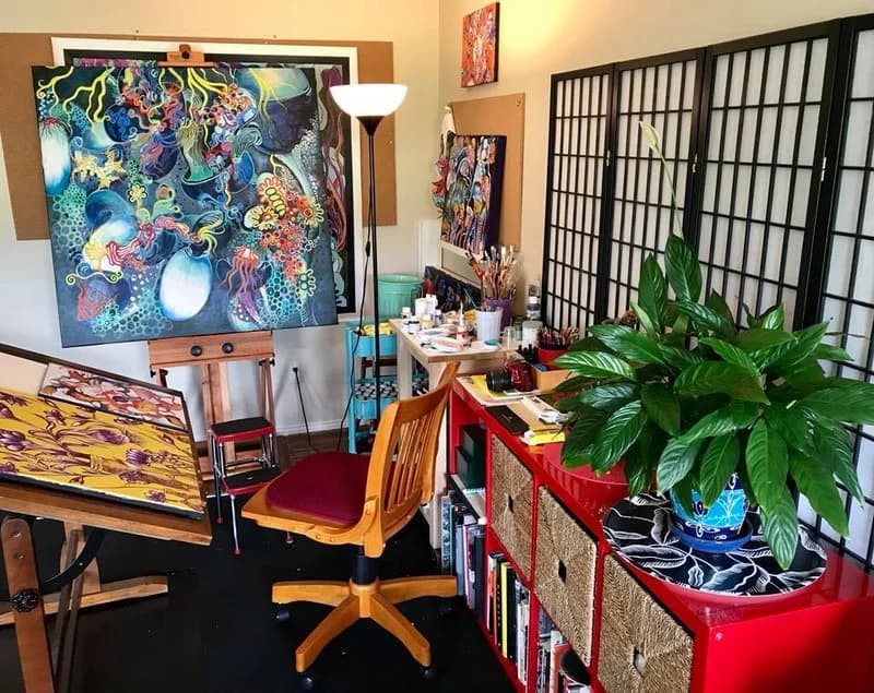 my Art Studio when I first moved into the place 2018