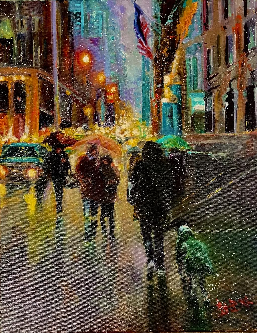City Snow Walk