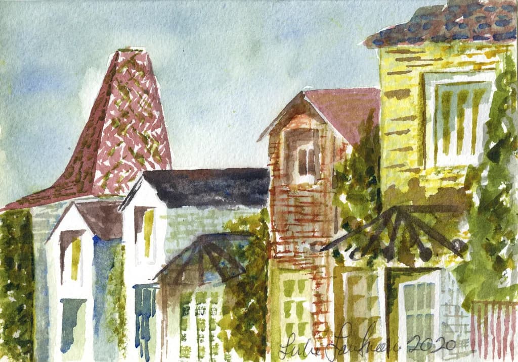 Whispers of Color: A Watercolor Journey Through Charming Architecture