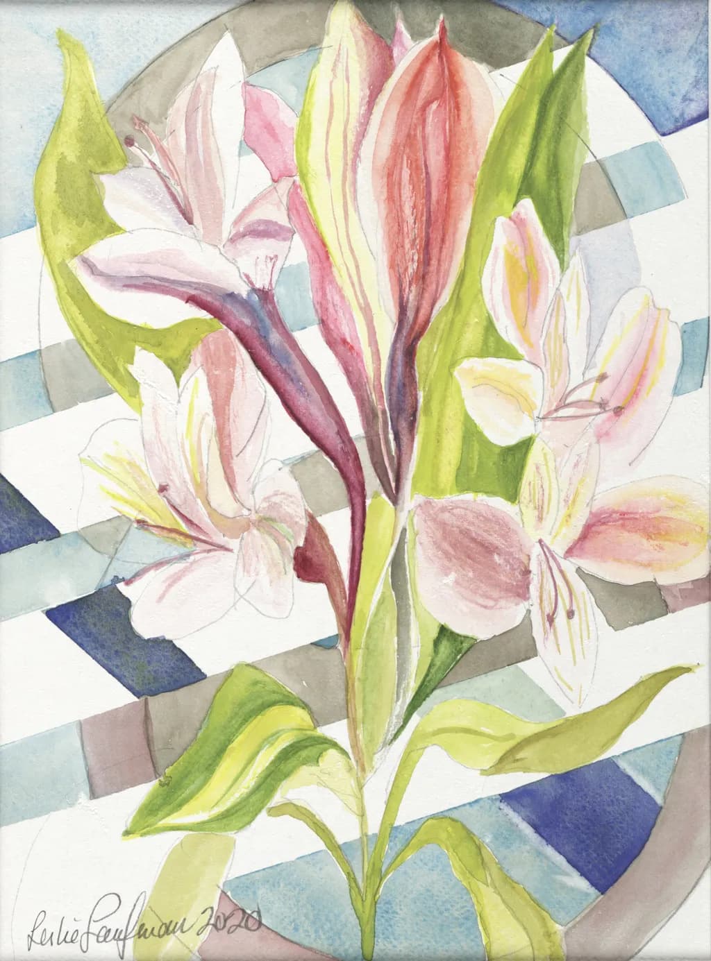 Whispers of Nature: A Colorful Watercolor Floral Dance in Abstract Harmony