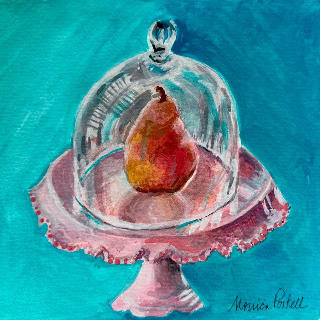 Pear Under Glass