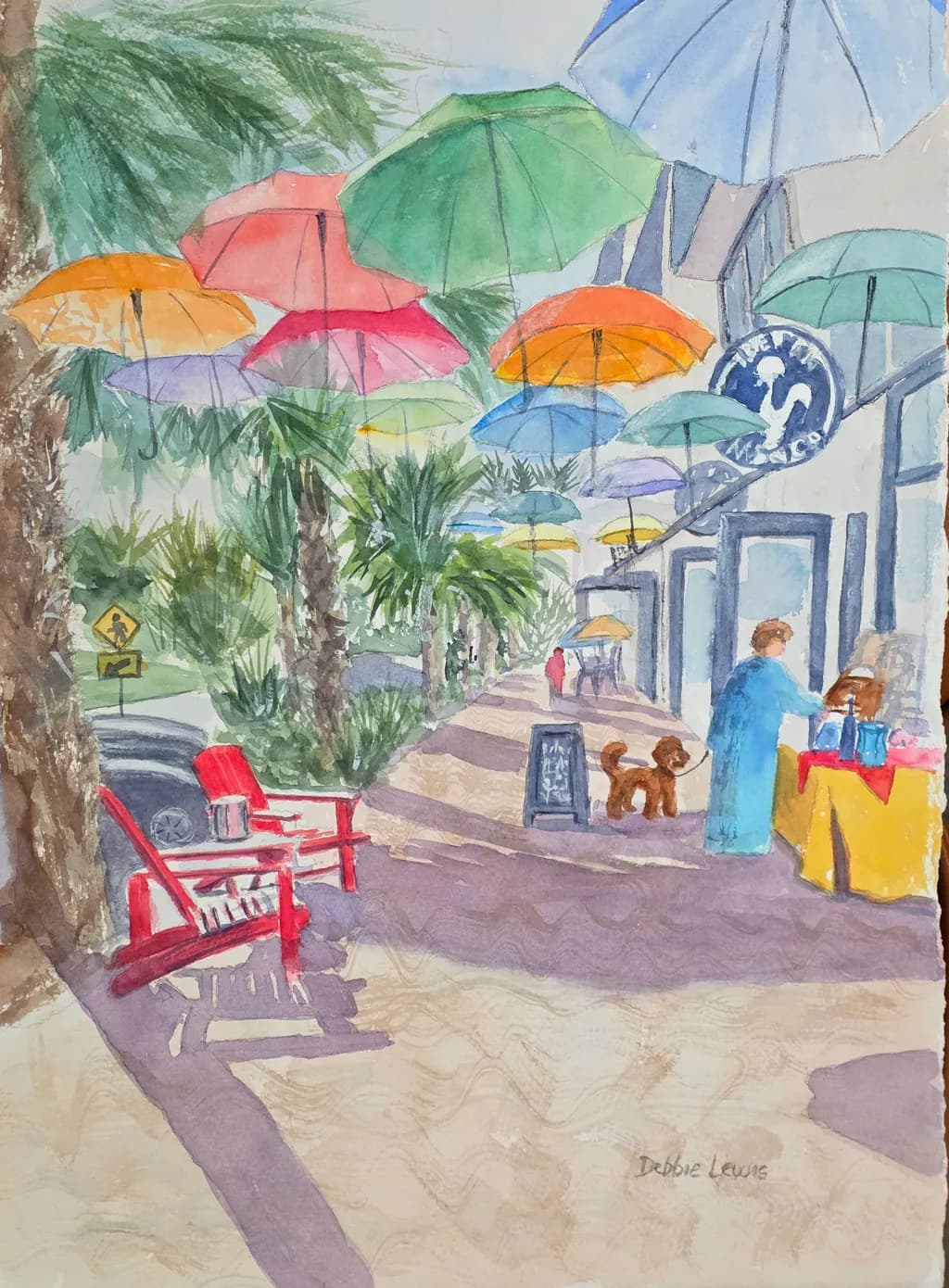 Florida Umbrella Walkway