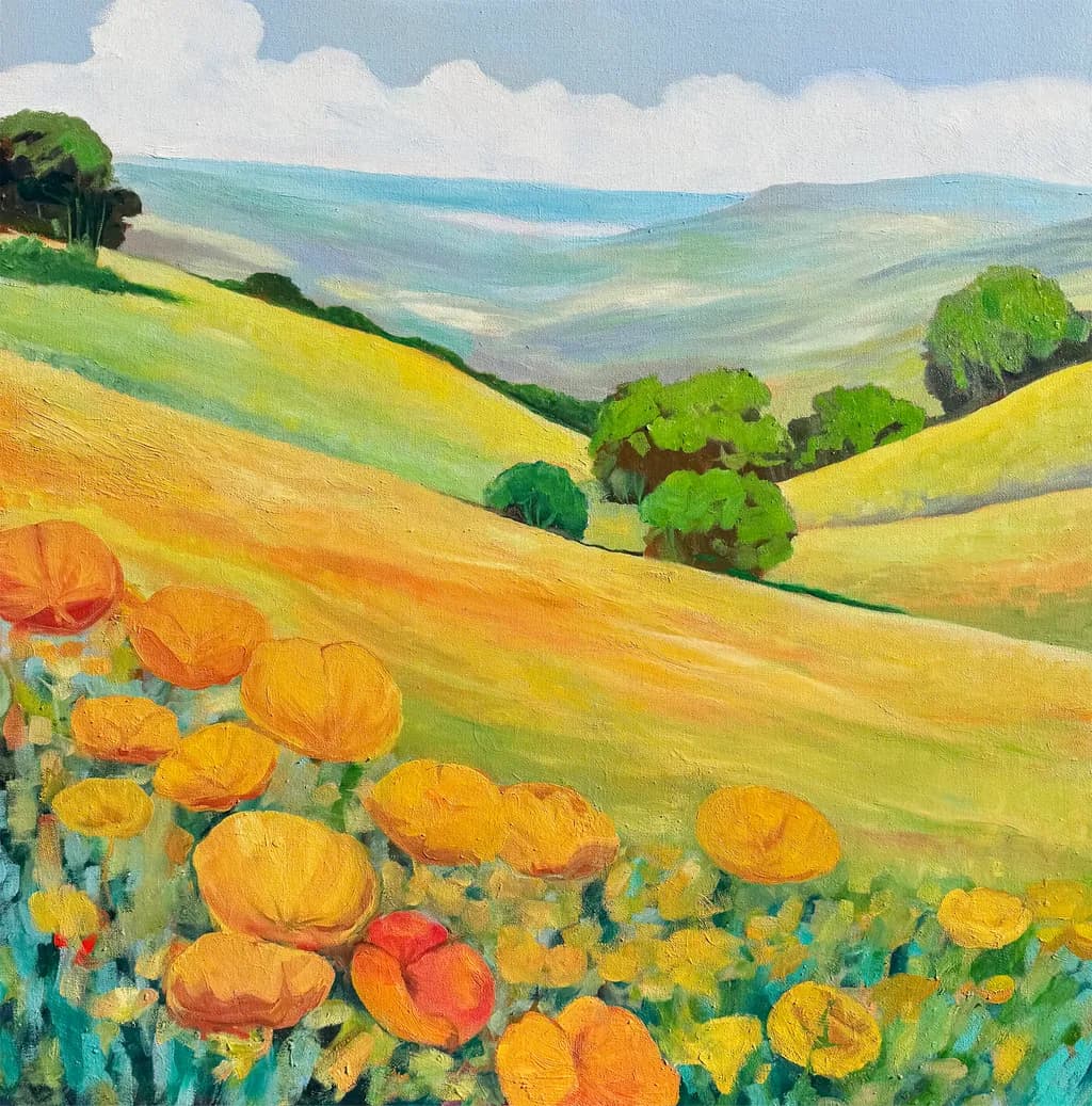 Golden Hillside Bloom