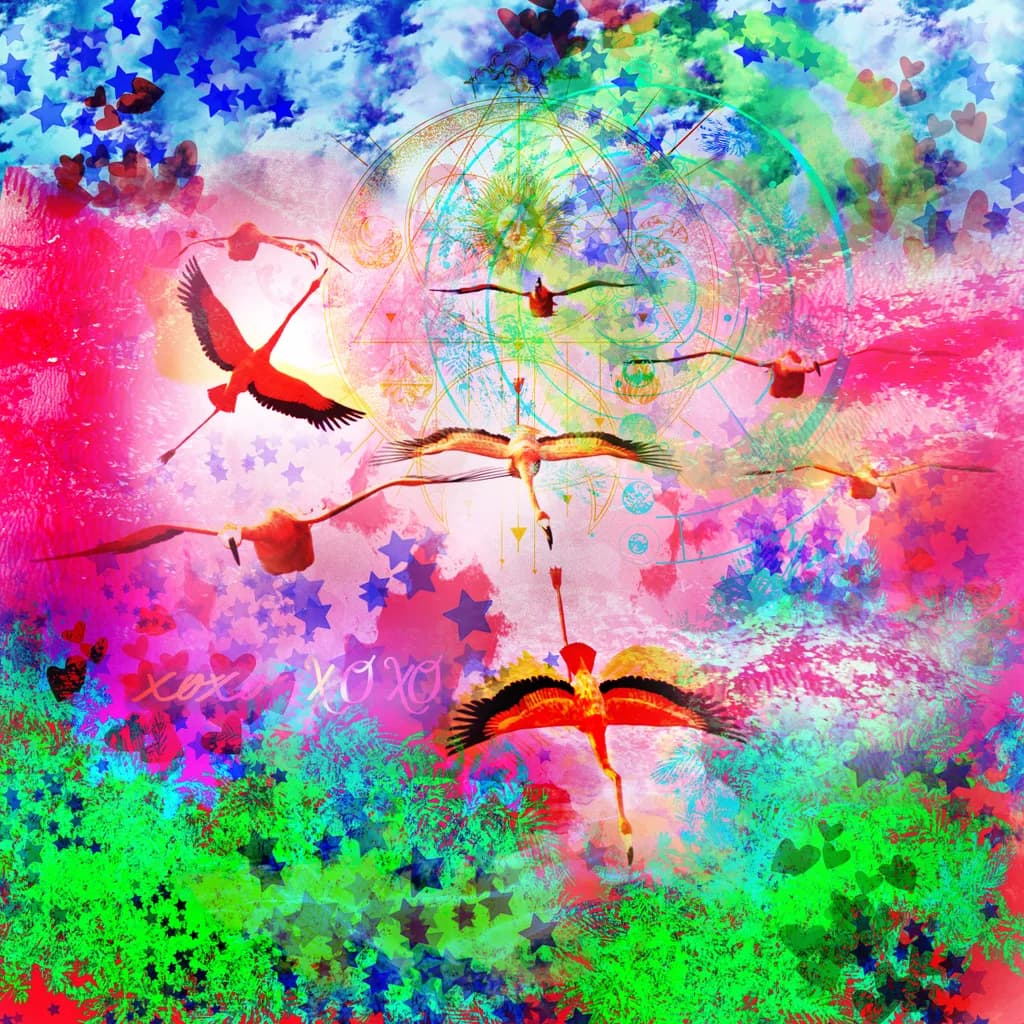 Flock of Flamingos