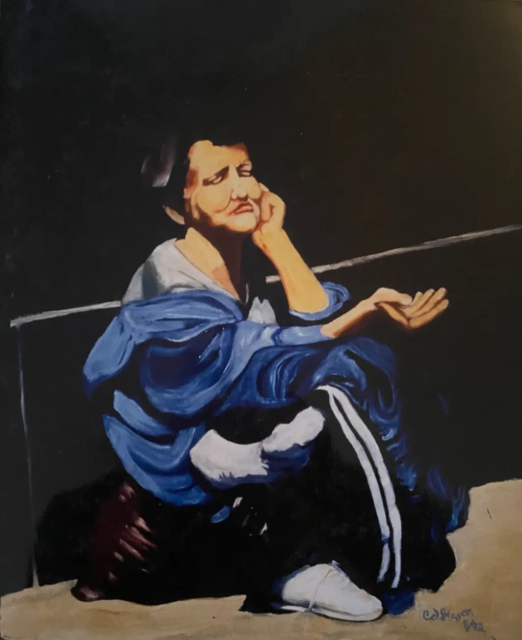 Contemplation in Blue