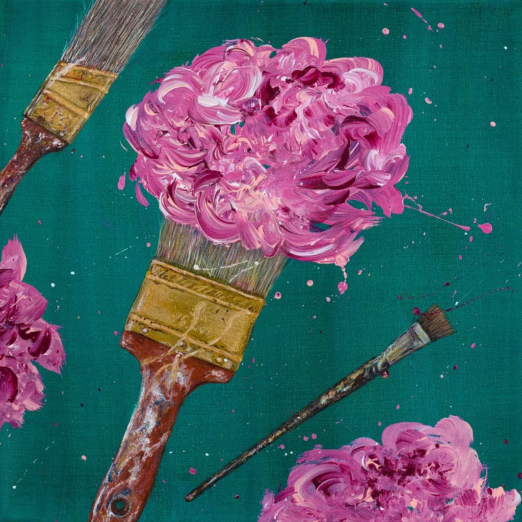 Pink Paintbrush Bloom