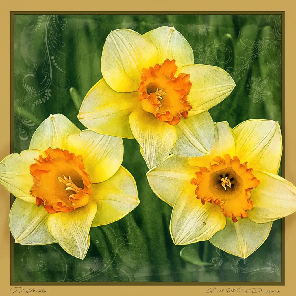 Daffodils Trio
