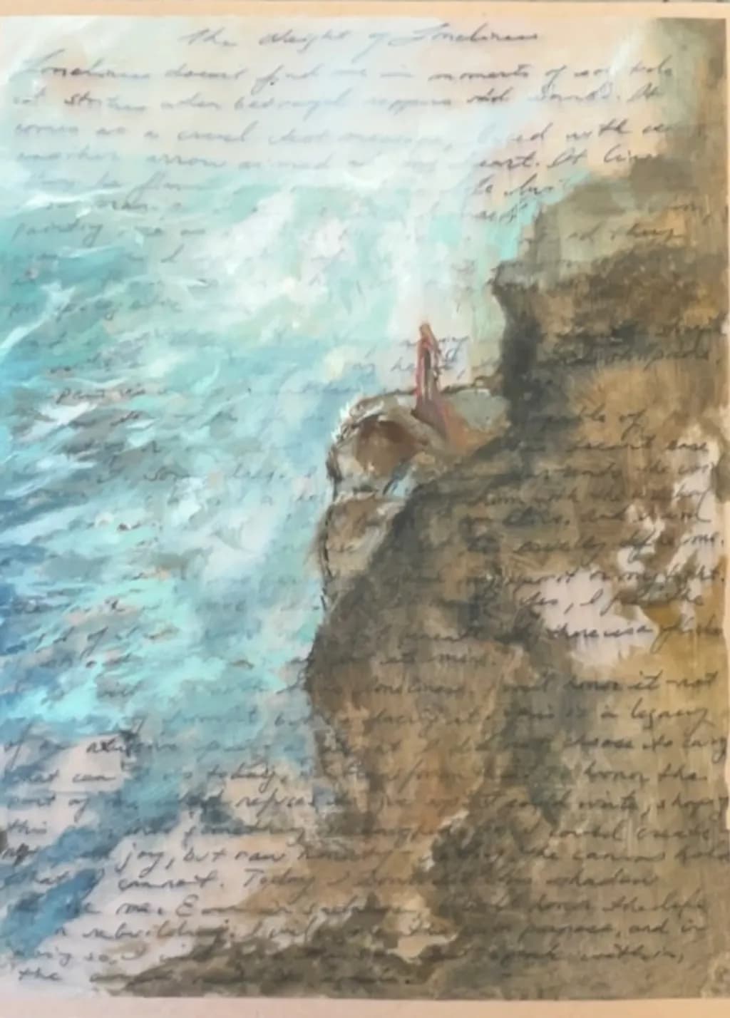 Figure Above the Sea
