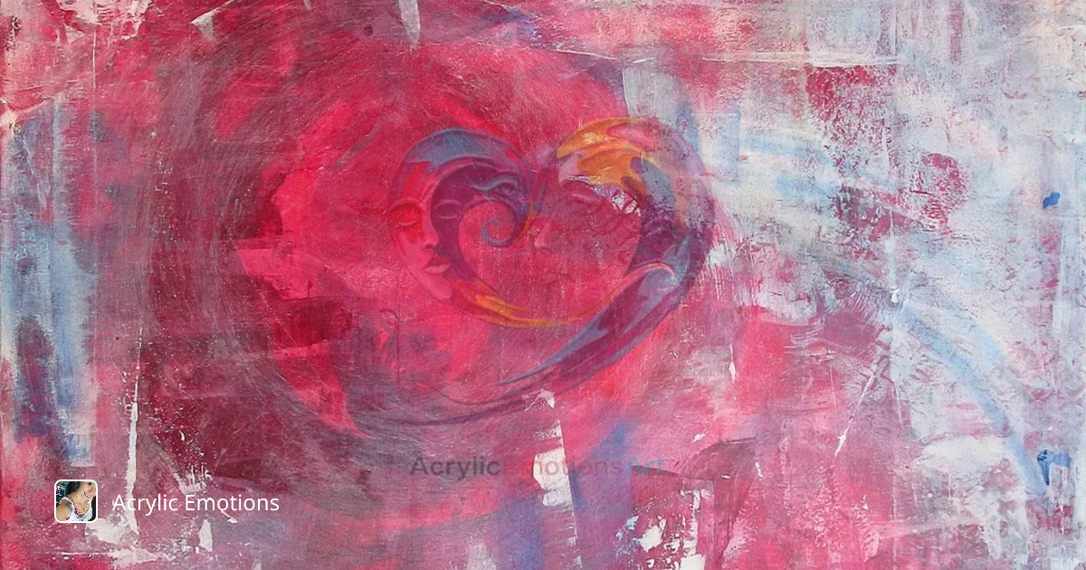 Crimson Whispers: An Abstract Journey Through Emotion and Texture by ...