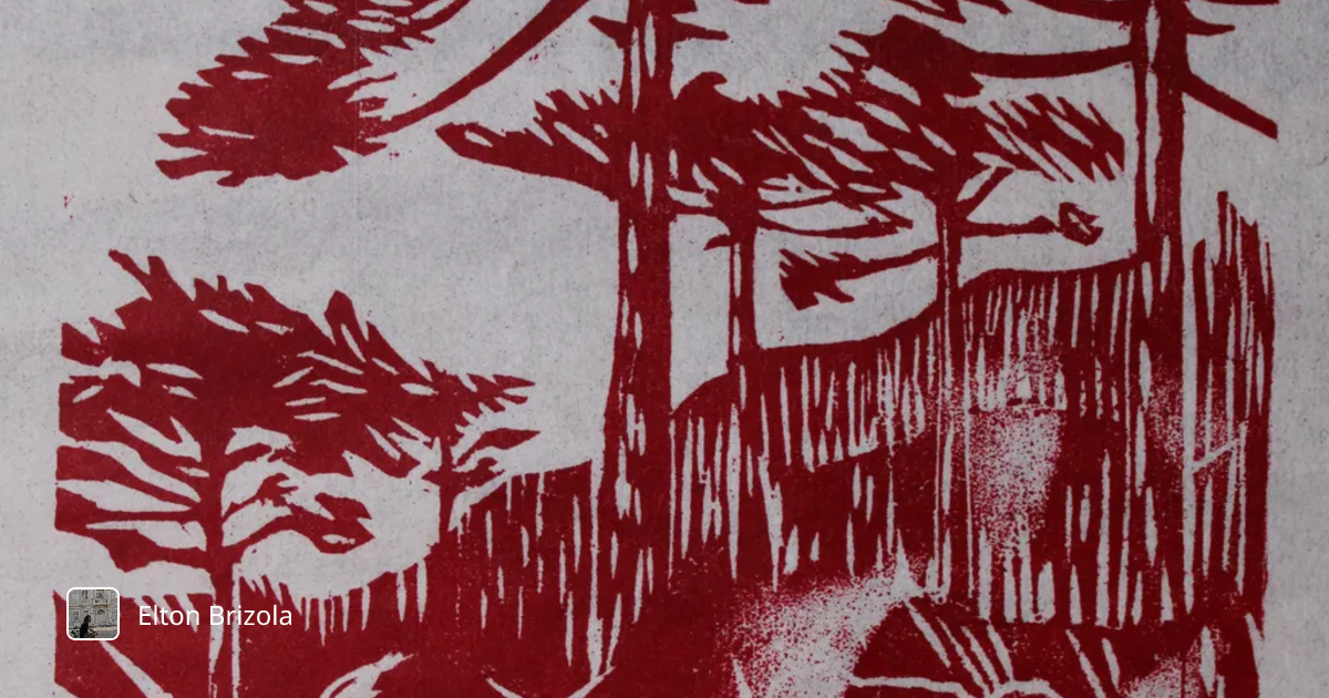 Araucarias in Red by Elton Brizola
