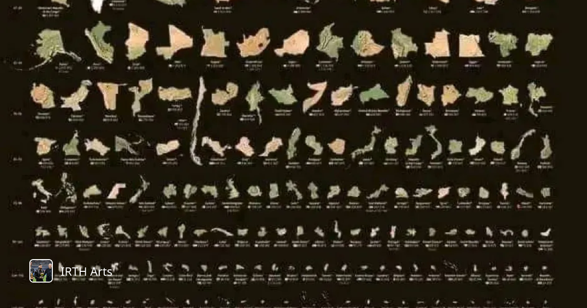 Geographical Symphony: A Visual Exploration of Earth's Landmasses and ...