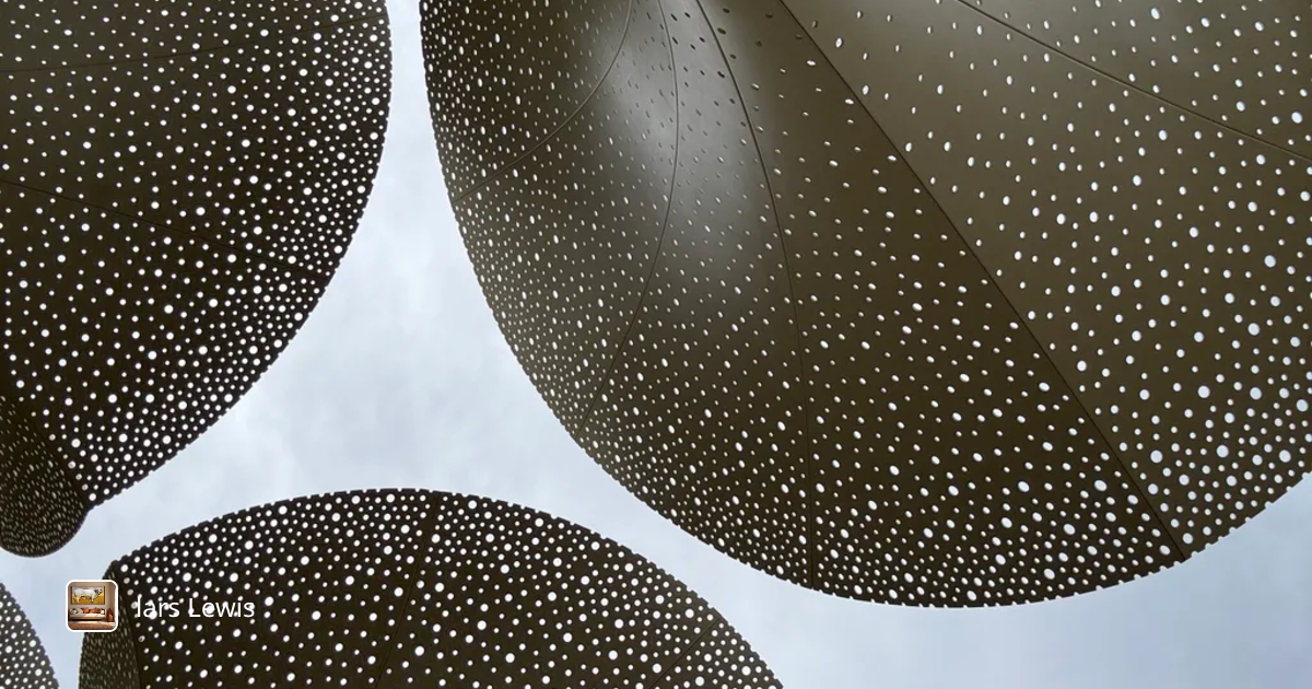 Whispers of the Sky: An Abstract Dance of Perforated Patterns in ...