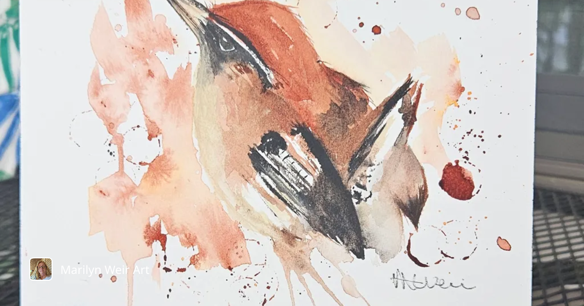 Rustwing Bird by Marilyn Weir Art